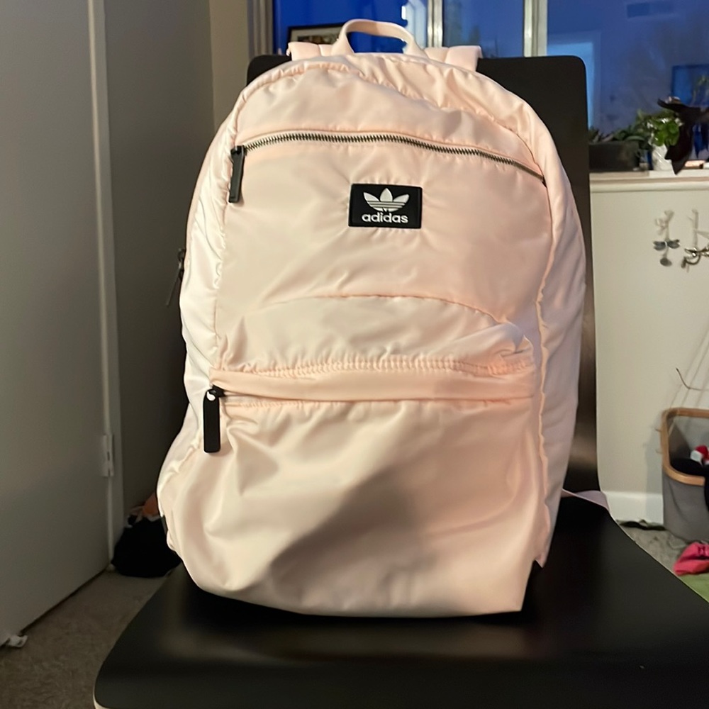 Light pink Adidas backpack